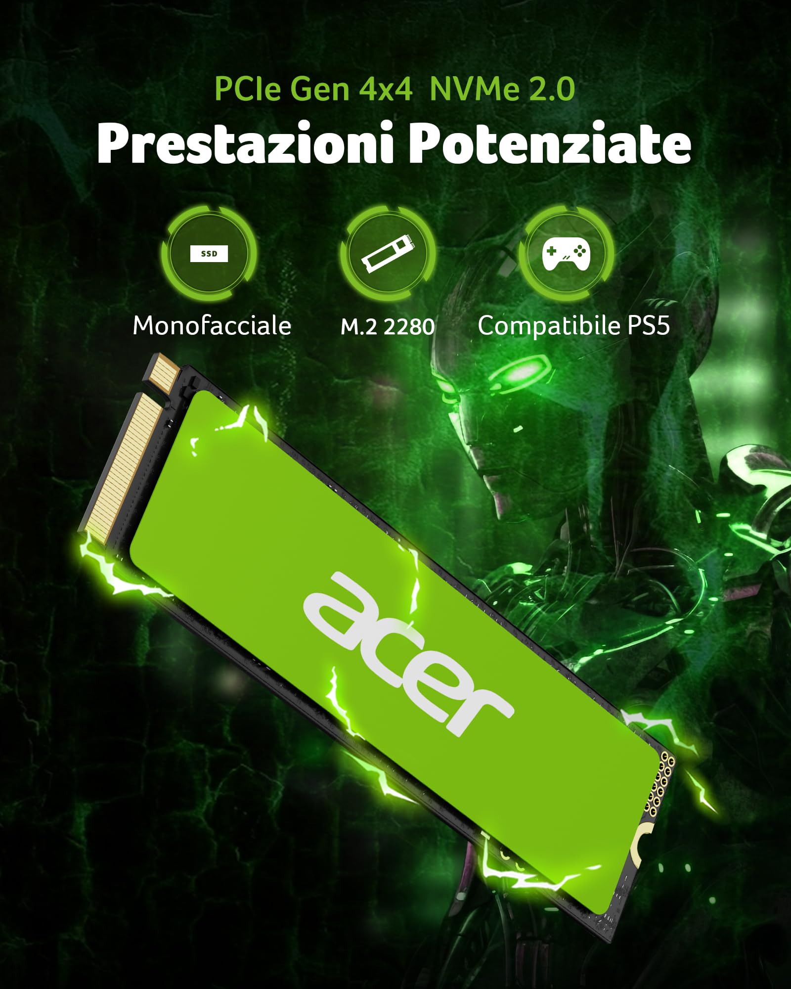 全新 FA200 4TB NVMe SSD M.2 2280PCIe Gen4 Acer FA200 NVMe Gen4 SSD (4TB) : Amazon.nl: Electronics & Photo